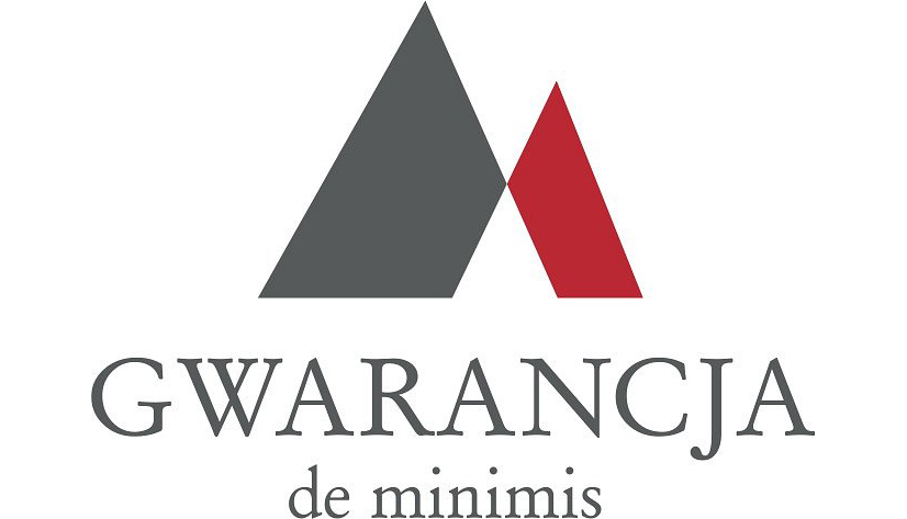 Logo i napis Gwarancja de minimis